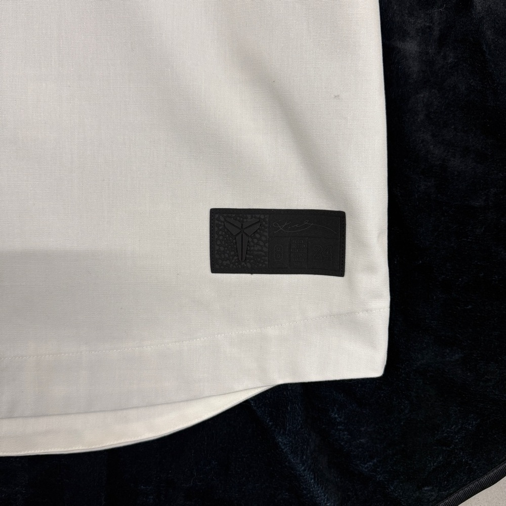 Kobe Bryant x Nike “Mamba” White and Black Special Edition Baseball Jersey - Picture 4 of 6